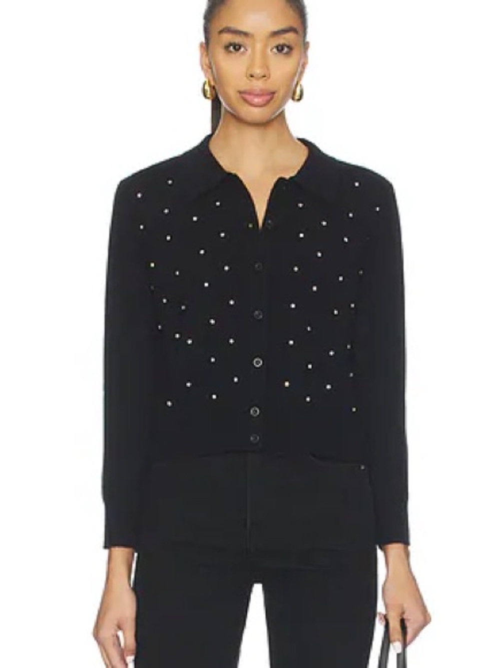 Frame The Rhinestone Cardigan Wool/ Cashmere Size XS
